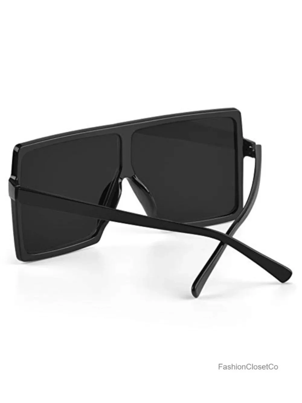 Ultralight Square Oversized Sunglasses 100% UV Protection Plastic Frame Classic